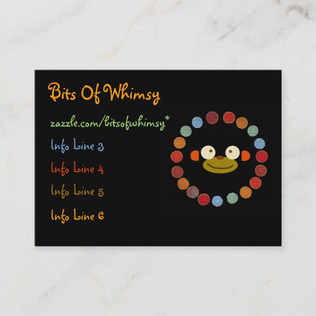 Monkey Face! Business Card (Front)