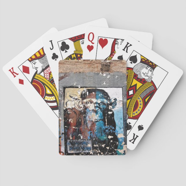 Monkey Face graffiti Classic Playing Cards (Back)