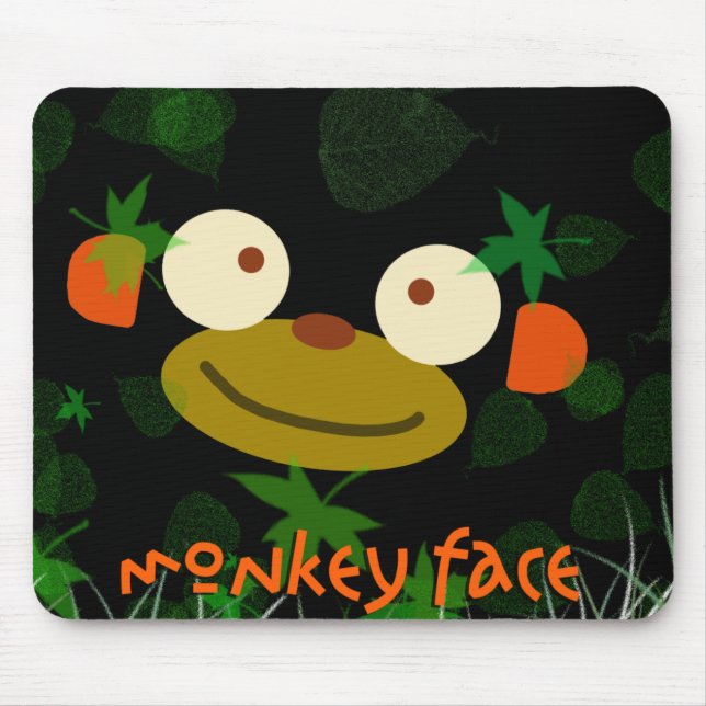 Monkey Face! Mouse Pad (Front)