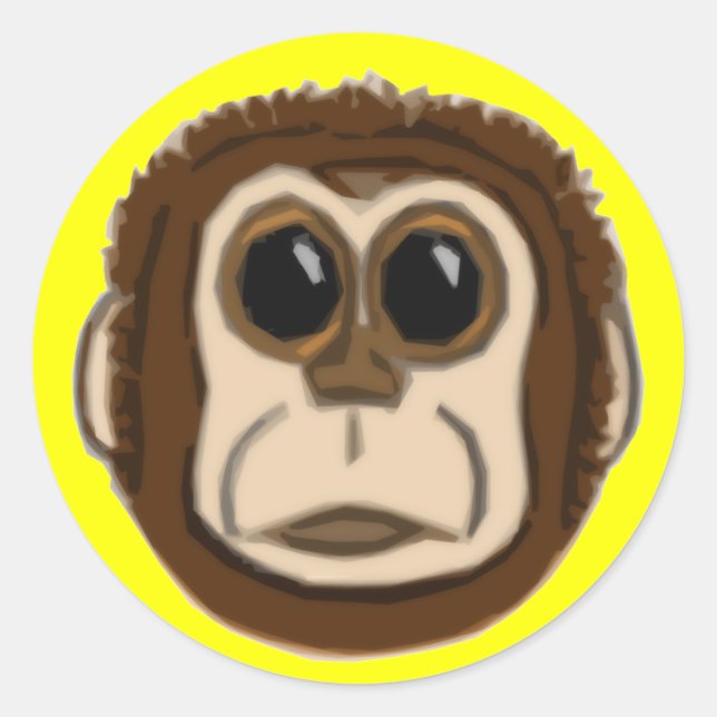 Monkey Face Stickers (Front)