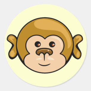 monkey face stickers