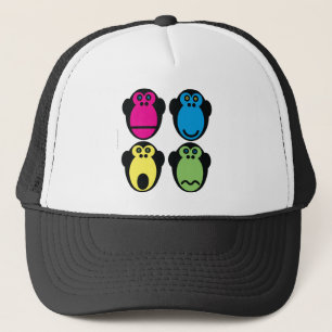 Monkey Faces Trucker Hat