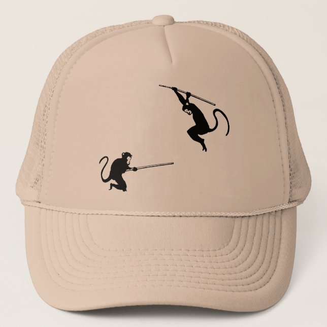 Monkey Fight Trucker Hat (Front)