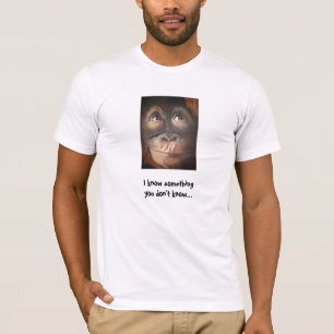 Monkey Funny Know Something Shirt
