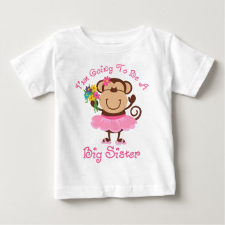 Monkey Future Big Sister Baby T-Shirt