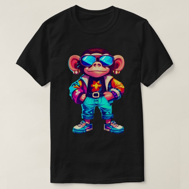 Monkey Gamer T-Shirt (Design Front)