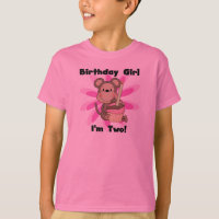 Monkey Girl 2nd Birthday Tshirts and Gifts