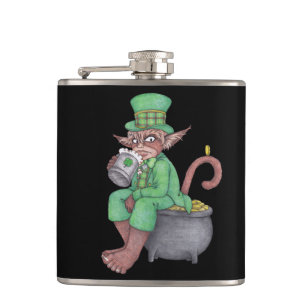 Monkey Gnome Leprechaun Flask