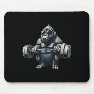 Monkey Gorilla Bodybuilding Muscles Fitness Gym  Mouse Pad