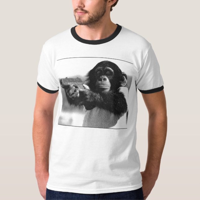 Monkey gun T-Shirt (Front)