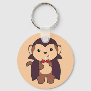 Monkey Halloween Cute Devil Kids Vampire Costume K Key Ring