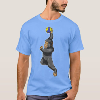 Monkey Handball player Handball T-Shirt