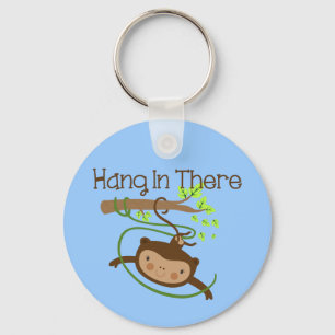 Monkey Hang in There Key Ring