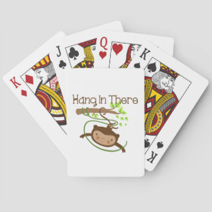 Monkey Hang in There Playing Cards