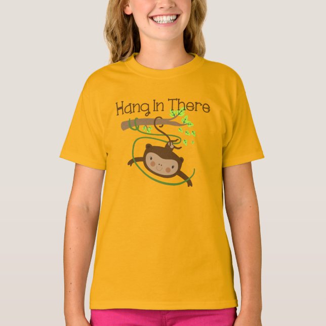 Monkey Hang in There T-Shirt (Front)