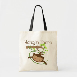 Monkey Hang in There Tote Bag