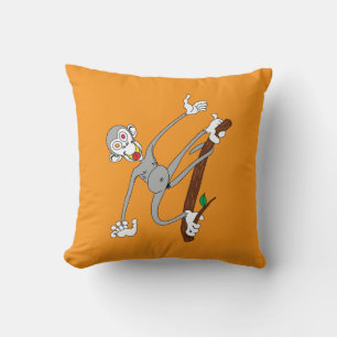 Monkey Hanging Around Cushion