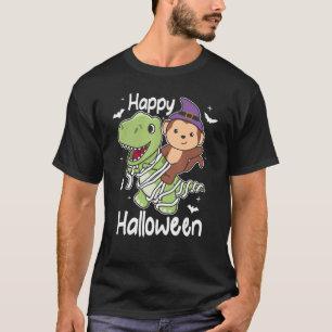 Monkey Happy Halloween Mummy rex Monkey Halloween T-Shirt