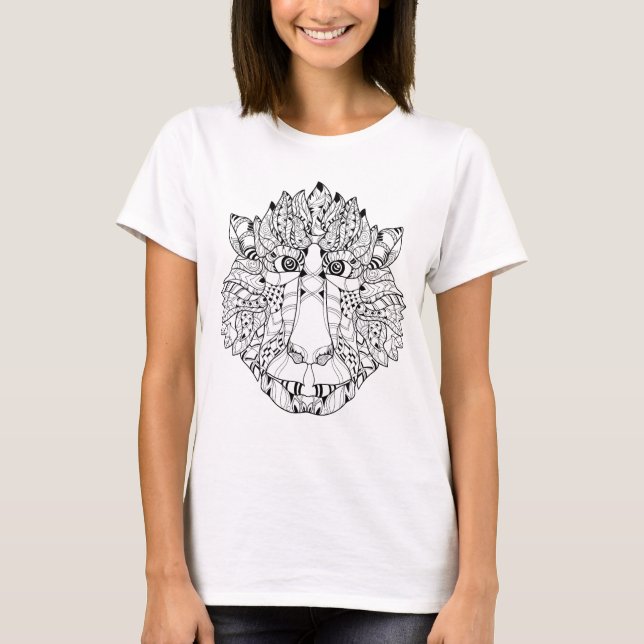 Monkey Head Doodle T-Shirt (Front)