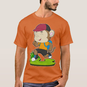 Monkey Hiker Backpack T-Shirt