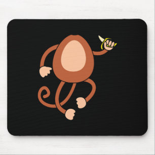 Monkey Holding Nana Costume Fun Easy Halloween Gif Mouse Pad