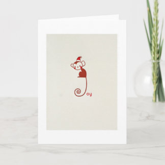 monkey holiday card