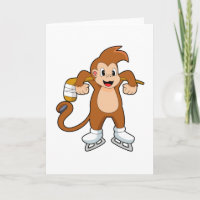 Monkey Ice hockey Ice hockey stick