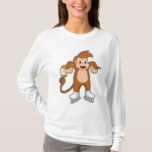 Monkey Ice hockey Ice hockey stick T-Shirt