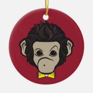 monkey identica ceramic tree decoration