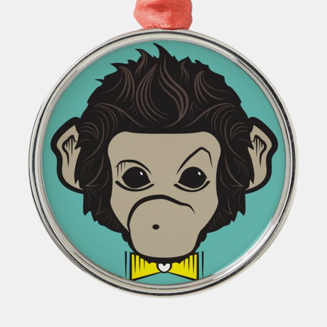 monkey identica metal tree decoration (Front)