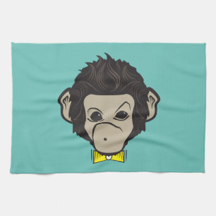 monkey identica tea towel