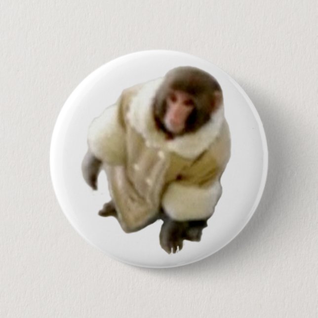 monkey ikea 6 cm round badge (Front)