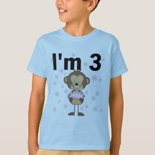 Monkey I'm 3 Birthday Tshirts and Gifts