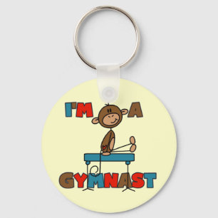 Monkey I'm a Gymnast T-shirts and Gifts Key Ring