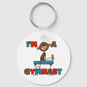 Monkey I'm a Gymnast T-shirts and Gifts Key Ring