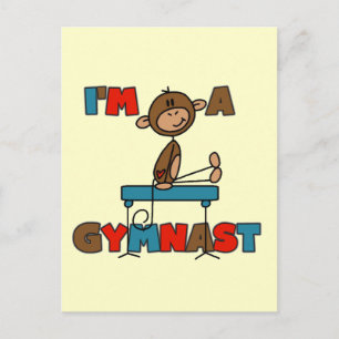 Monkey I'm a Gymnast T-shirts and Gifts Postcard