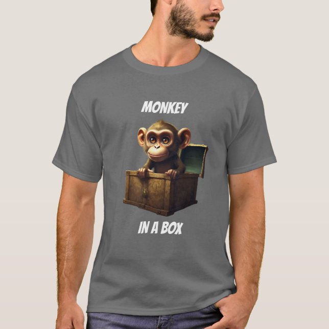 MONKEY IN A BOX T SHIRT (Front)