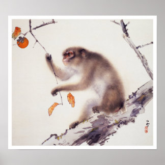 Monkey in a Persimmon Tree Poster