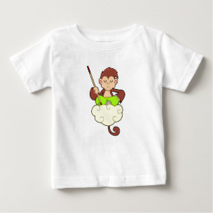 Monkey in Cross legged on Clouds Baby T-Shirt