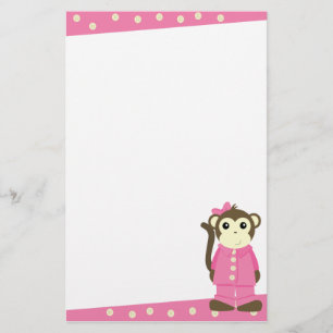 Monkey in Pyjamas Stationery