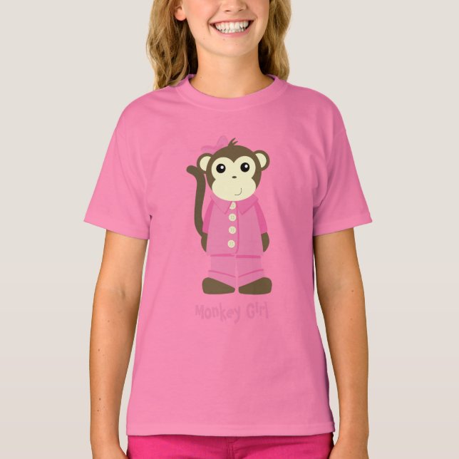 Monkey in Pyjamas T-Shirt (Front)
