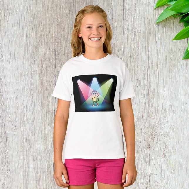 Monkey In Spotlights Girls T-Shirt (Creator Uploaded)