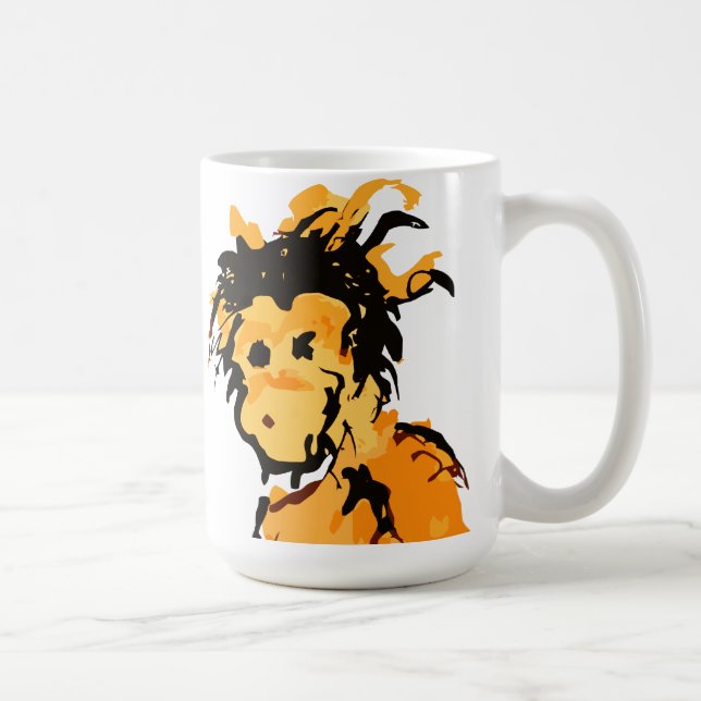 monkey ink coffee mug (Right)
