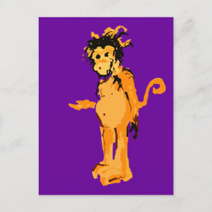 monkey ink postcard