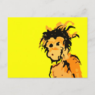 monkey ink postcard