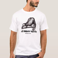 Monkey, Is it Friday yet??? Funny t-shirt design