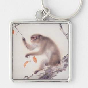 Monkey Japanese Painting Monkey Year Zodiac K Key Ring