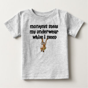 Monkey Joke Baby T-Shirt