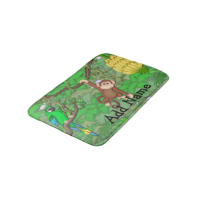 Monkey Jungle Rug Mat Home Decor (Angled)