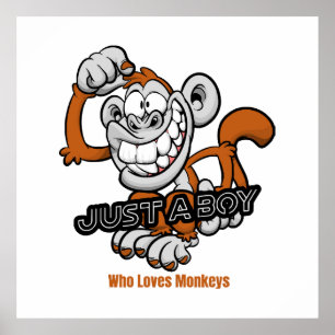monkey  just a boy  poster